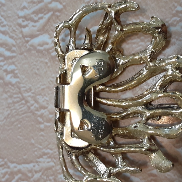 Vintage Mod 60's Goldtone Musi Shoe Clips - Picture 2 of 6